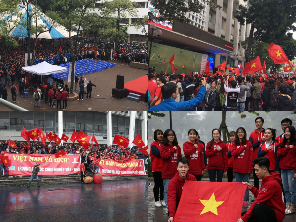 TRỰC TIẾP: Người dân Hà Nội đổ về các khu vực trung tâm xem trận chung kết U23 Việt Nam