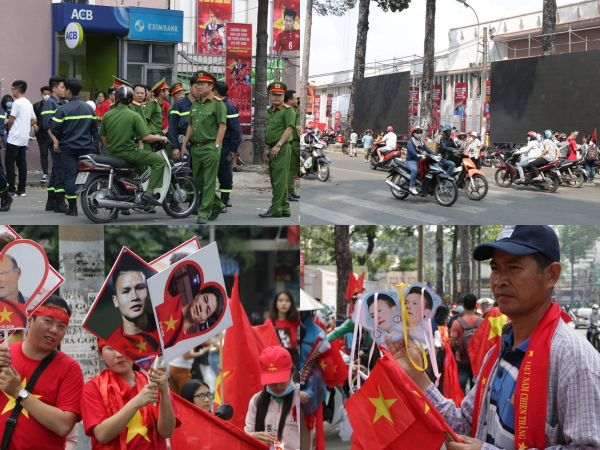 TP.HCM: Người hâm mộ đội nắng kéo về sân Thống Nhất chờ giao lưu với U23 Việt Nam
