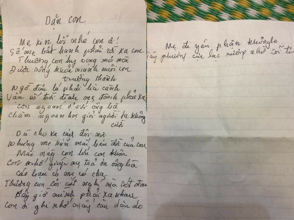 Bài thơ xúc động của người mẹ đơn thân bị ung thư viết cho con trai trước khi qua đời