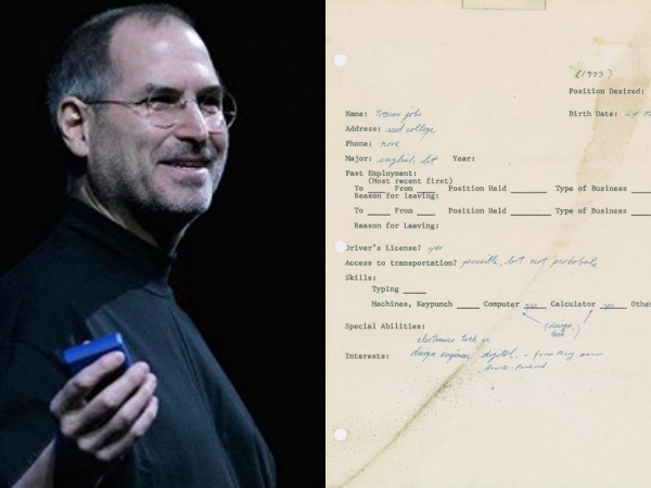 Thư xin việc của Steve Jobs đã được bán đấu giá 4 tỷ đồng