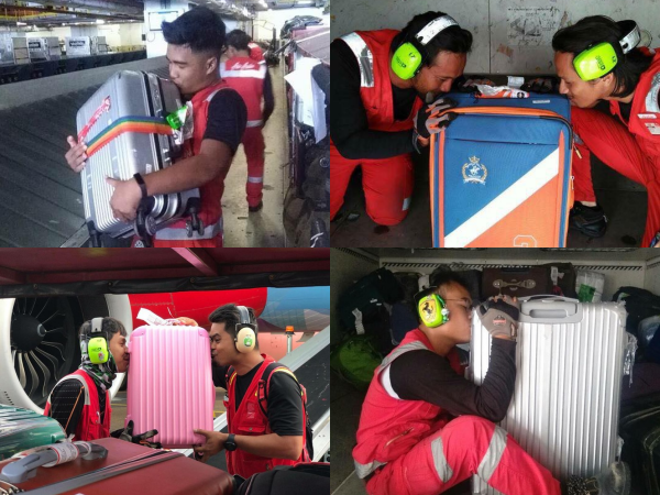 Bị nhắc nhở về việc quăng hành lý của khách, nhân viên hàng không chụp ảnh hôn vali