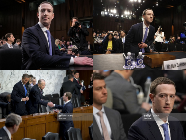 Những bức hình "đắt giá" nhất trong phiên điều trần đầu tiên của ông chủ Facebook