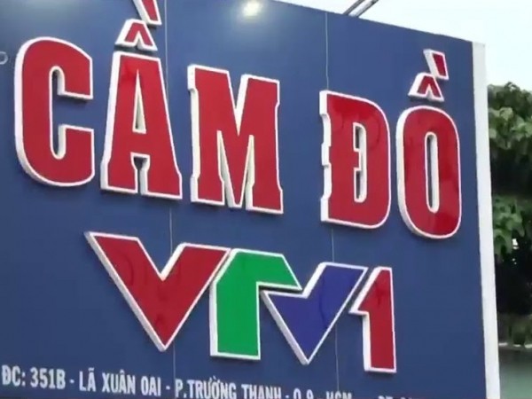 Nhãn hiệu VTV bị gán trên tiệm cầm đồ, xe ô tô cá nhân