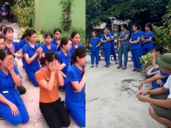 Nghệ An: Hàng chục cô giáo quỳ gối để xin được tiếp tục dạy trẻ