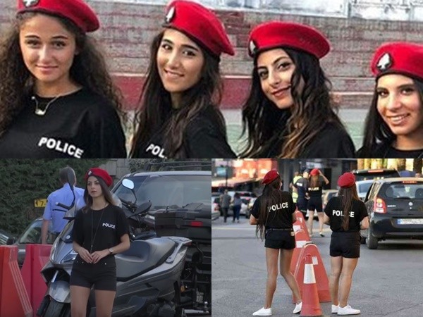 Nữ cảnh sát giao thông mặc quần short ngắn để hút khách du lịch