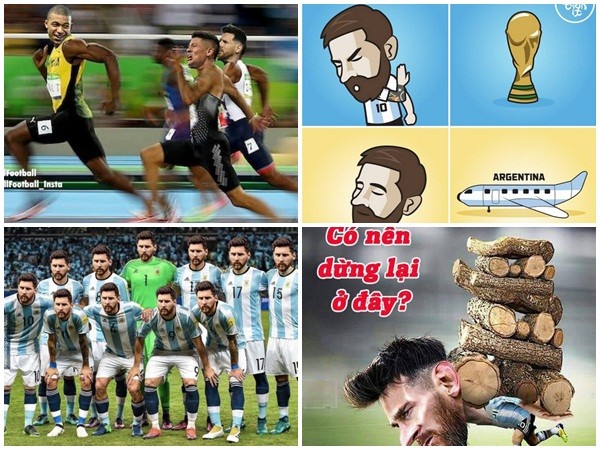 Dân mạng chế ảnh hài hước sau thất bại của Messi và tuyển Argentina tại World Cup