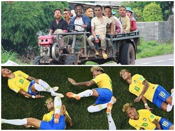 “Chết cười” loạt ảnh chế của dân mạng sau chiến thắng của Brazil tại World Cup 2018