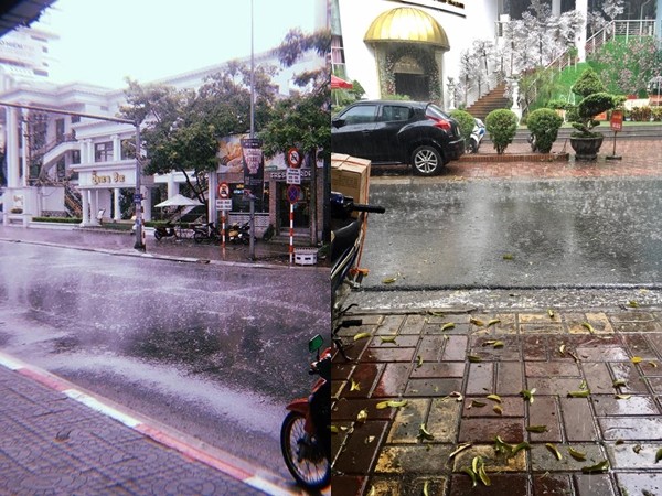 Sau bao ngày chờ đợi, Hà Nội đã đổ mưa "hạ nhiệt" rồi đây! 