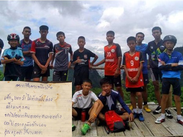 Xúc động bức thư đội bóng nhí Thái Lan bị mắc kẹt trong hang gửi bố mẹ