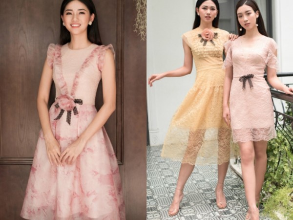 Hoa hậu Mỹ Linh, Á hậu Thanh Tú xinh đẹp dịu dàng trong nắng Hè với váy ren