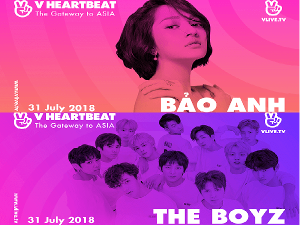 Bảo Anh và nhóm nhạc Hàn Quốc The Boyz sẽ tham gia "V HEARTBEAT LIVE" 