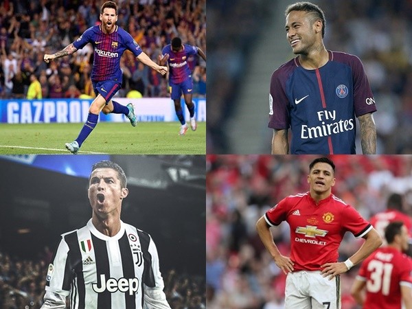 Top 10 cầu thủ lương cao nhất thế giới năm 2018: Ronaldo đứng thứ 3