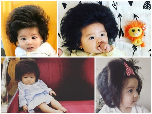 Nhóc tì 6 tháng tuổi với mái tóc "bờm sư tử" khuấy đảo cộng đồng mạng
