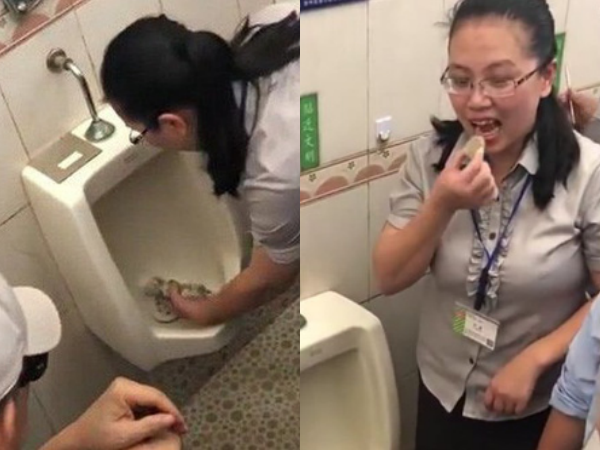 Công nhân Trung Quốc phải ăn cơm nắm từ bồn cầu để chứng minh công ty có WC sạch sẽ