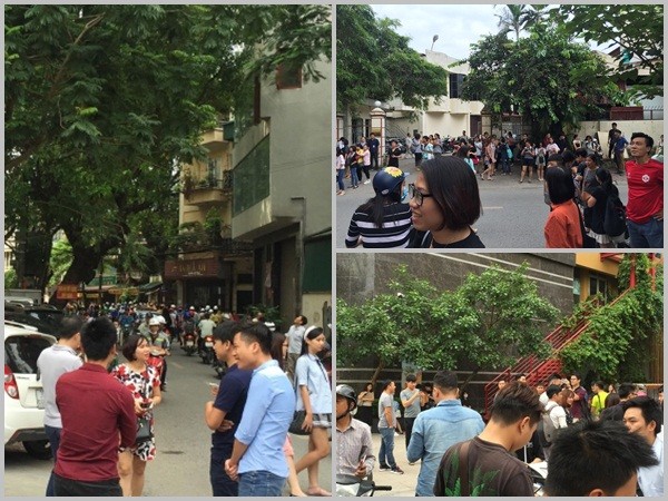 Hà Nội: Hàng trăm người hoảng loạn chạy ra đường khi tòa nhà cao tầng rung lắc mạnh
