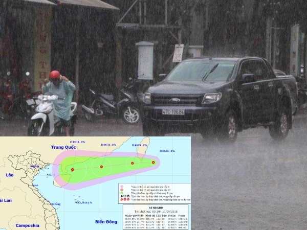 Khẩn cấp: Áp thấp nhiệt đới cùng bão mạnh đang hướng vào Biển Đông