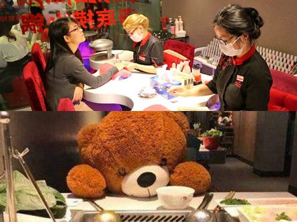Những dịch vụ “siêu lạ” trong quán lẩu ở Trung Quốc