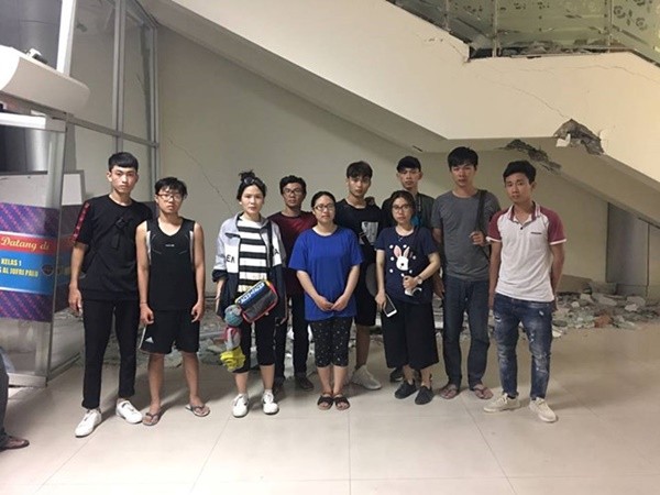 Thông tin về việc đưa 10 sinh viên Việt Nam ra khỏi Palu