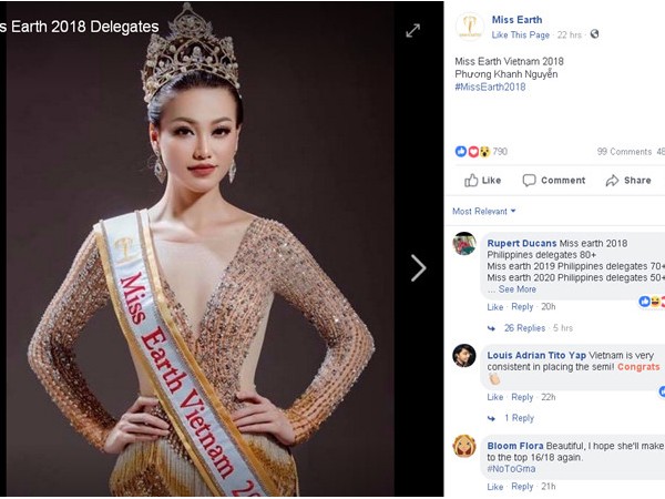 Nguyễn Phương Khánh trở thành đại diện Việt Nam tham dự Miss Earth 2018