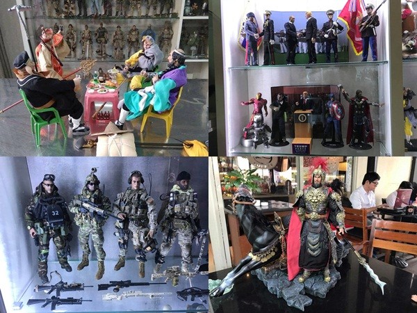 Bộ sưu tập mô hình nhựa với hơn 200 nhân vật trị giá hơn 1 tỷ đồng của teen Việt