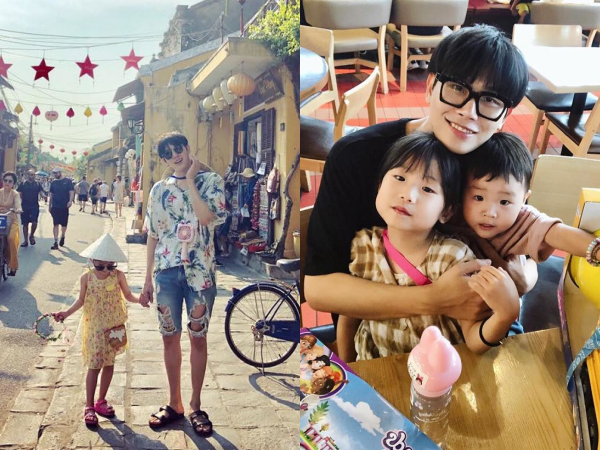 Quá trẻ và đẹp trai, ông bố Hàn Quốc 40 tuổi thường xuyên bị nhầm là anh trai của 2 con