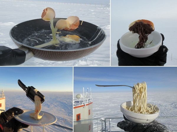 Những điều đặc biệt xảy ra khi nấu ăn ngoài trời ở Nam Cực dưới thời tiết -70 độ C