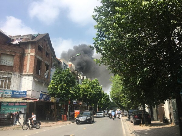 Cháy lớn ở KĐT Trung Văn (Hà Nội), nghi có người tử vong