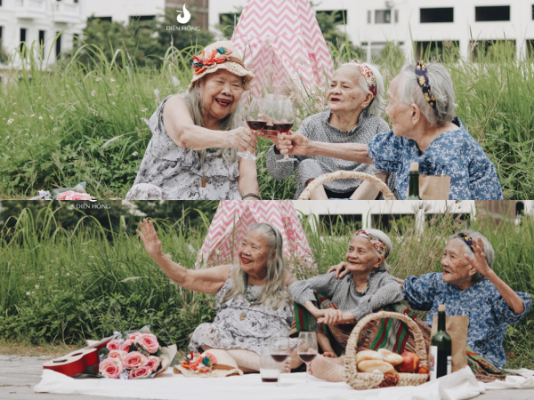 "Hội chị em" U90 quyết định "lên đồ" đi "picnic" trong viện dưỡng lão mừng ngày 20/10