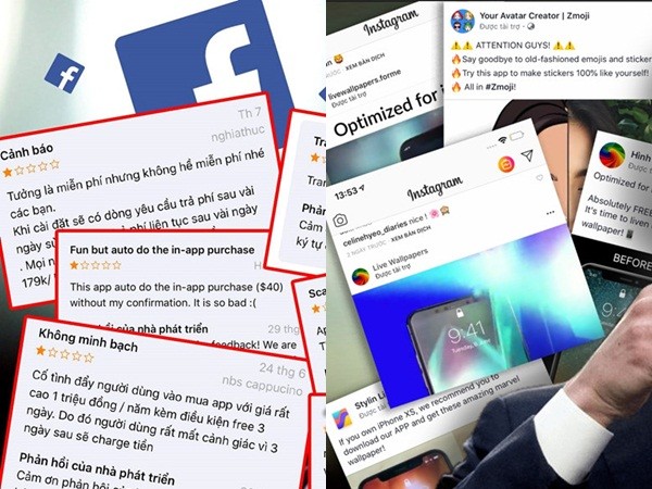Ứng dụng dỏm giá cắt cổ nở rộ Facebook, Instagram tại VN
