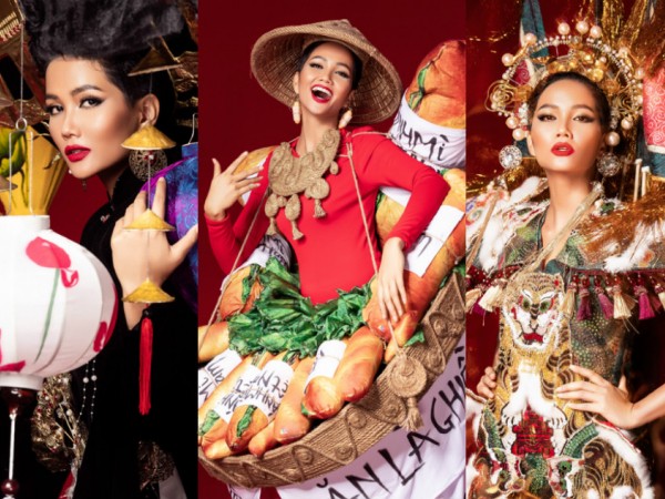 Sáu bộ trang phục dân tộc của H'Hen Niê thi Miss Universe: Từ bản vẽ ra đời thực