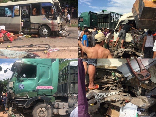 Tai nạn nghiêm trọng tại Sơn La, ít nhất 12 người bị thương