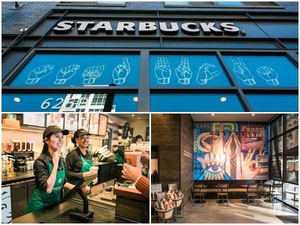 Cửa hàng Starbucks đầu tiên tại Mỹ sử dụng ngôn ngữ ký hiệu dành cho người khiếm thính