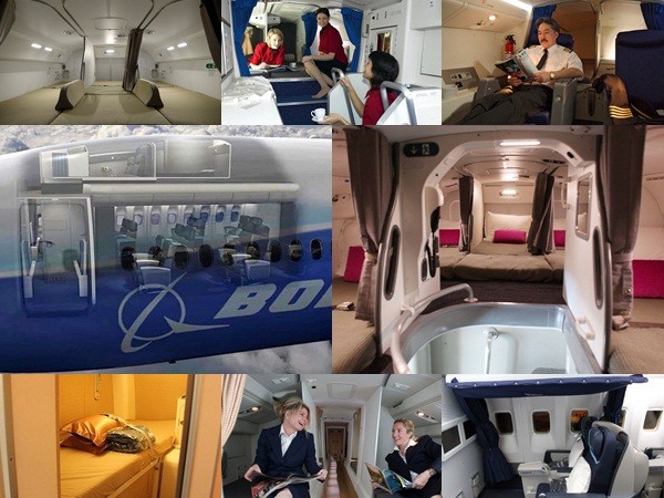 Hoá ra trên máy bay còn có những phòng ngủ bí mật cho phi hành đoàn