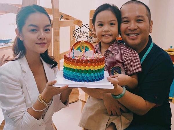 Sau những ồn ào, Phạm Quỳnh Anh xuất hiện bên cạnh Quang Huy mừng sinh nhật con gái