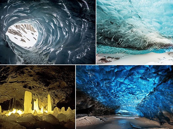 Choáng ngợp trước những hang động bằng băng đẹp mê hồn trên thế giới