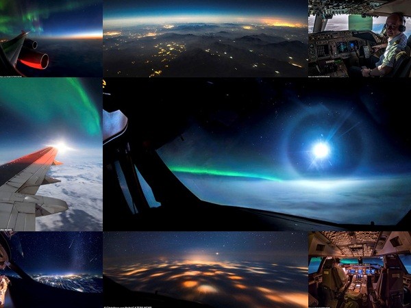 Hình ảnh Trái Đất về đêm tuyệt đẹp nhìn từ độ cao gần 10 km