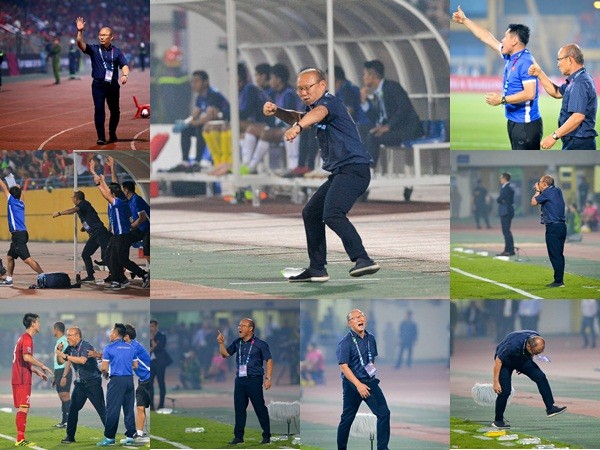 Phản ứng đáng yêu của HLV Park Hang-seo trong trận gặp Campuchia
