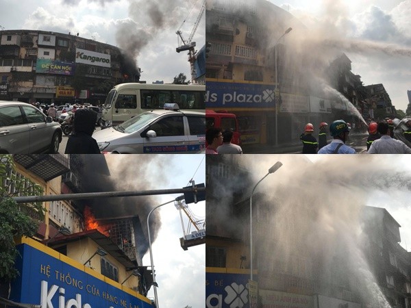 Hà Nội: Cháy lớn tại hiệu ảnh trên phố Tôn Thất Tùng