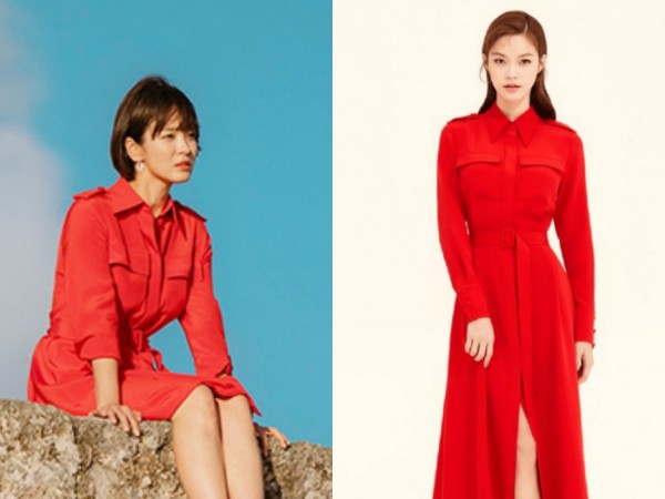 Song Hye Kyo giúp chiếc váy đỏ cam siêu tôn da được săn lùng
