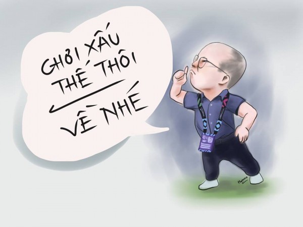 Bộ tranh chibi siêu dễ thương về đội tuyển Việt Nam tại giải đấu AFF Cup 2018