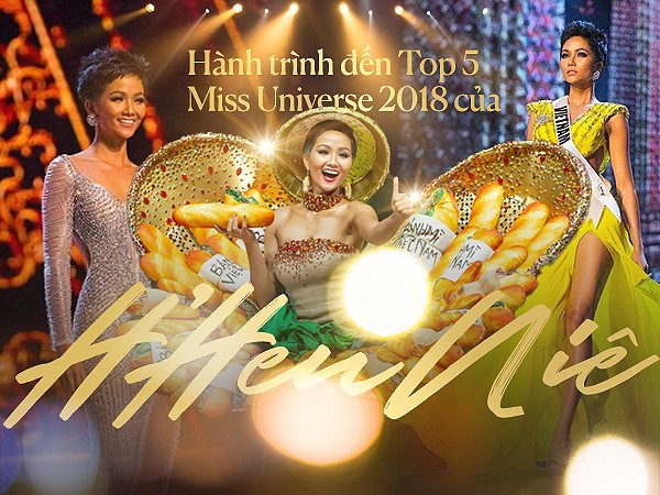 Hành trình đến Top 5 Miss Universe 2018 của người đẹp H'Hen Niê 