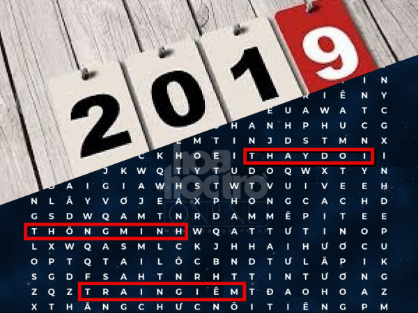 3 từ đầu tiên mà bạn nhìn thấy sẽ mô tả về năm 2019 của bạn!