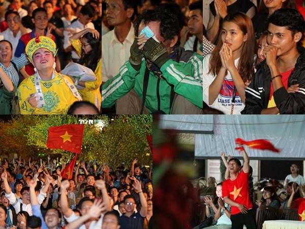1.001 sắc thái người hâm mộ Việt Nam trong loạt luân lưu Việt Nam thắng Jordan