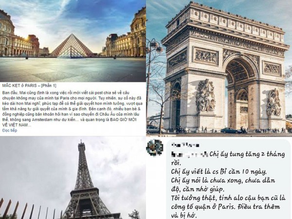 Dân mạng đặt nghi vấn trước hành trình của nữ du khách Việt bỗng dưng bị mắc kẹt tại Paris