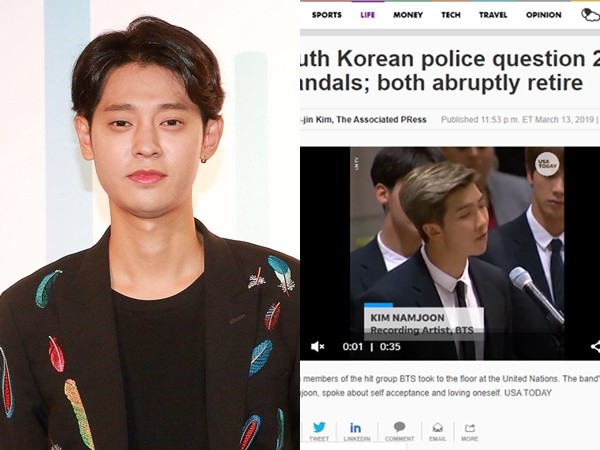Fan phẫn nộ khi video của RM (BTS) bị dùng làm minh họa cho scandal của Jung Joon Young