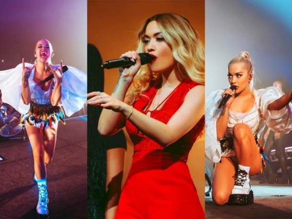 Ca sĩ Rita Ora diện Thiết kế của Công Trí "đốt cháy" sân khấu trong tour diễn Pheonix 