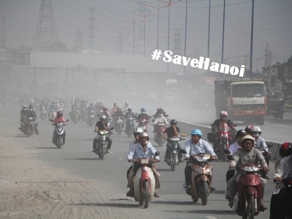Cộng đồng mạng chia sẻ hashtag nhắc nhở bảo vệ Hà Nội khỏi ô nhiễm không khí