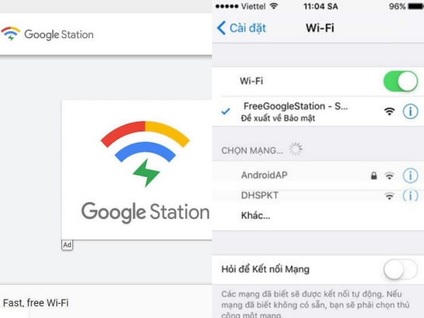 Cách kết nối Wi-Fi miễn phí của Google tại Việt Nam, bạn đã thử chưa?
