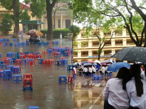 Bế giảng ngày mưa: Đến ngày chia tay mái trường cũng ngập tràn khoảnh khắc đáng nhớ