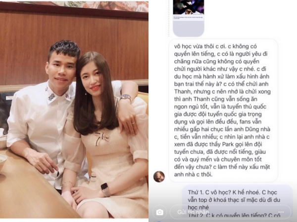 Hot nhất hôm nay: Bạn gái hậu vệ CLB Hà Nội xúc phạm Văn Thanh, đáp trả cực gắt anti-fan